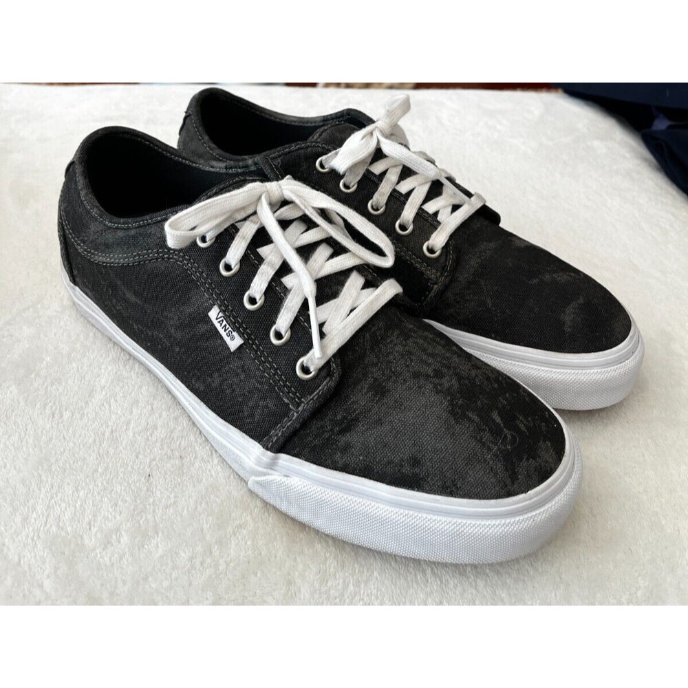 Vans Authentic Pro UltraCush Camo Black Canvas Skateboarding Shoes Mens sz 11.5